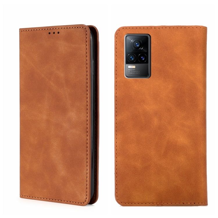 Custodia per telefono in pelle con vibrazione orizzontale magnetica Skin Feel, For vivo V21 4G/5G, For vivo V21e 4G/Y73 2021, For vivo X60 Pro Overseas Version / X60 5G Curved Surface Version, For vivo X70