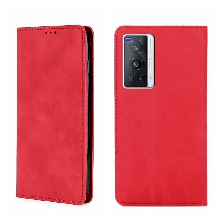 Custodia per telefono in pelle con vibrazione orizzontale magnetica Skin Feel, For vivo X70 Pro, For vivo X70 Pro+, For vivo Y15s Overseas Version, For vivo Y21/Y21s/Y33s