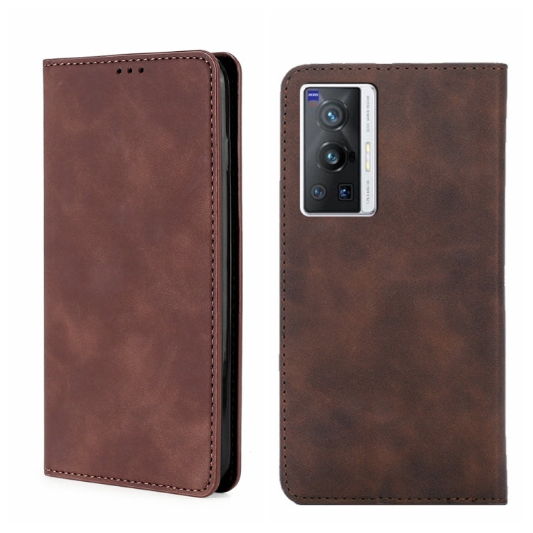 Custodia per telefono in pelle con vibrazione orizzontale magnetica Skin Feel, For vivo X70 Pro, For vivo X70 Pro+, For vivo Y15s Overseas Version, For vivo Y21/Y21s/Y33s