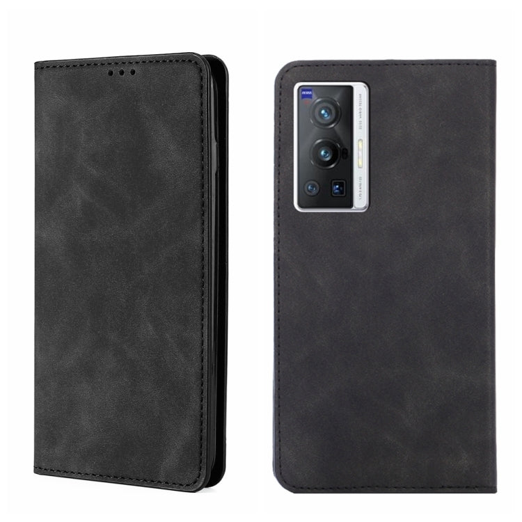 Custodia per telefono in pelle con vibrazione orizzontale magnetica Skin Feel, For vivo X70 Pro, For vivo X70 Pro+, For vivo Y15s Overseas Version, For vivo Y21/Y21s/Y33s