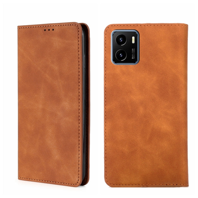 Custodia per telefono in pelle con vibrazione orizzontale magnetica Skin Feel, For vivo X70 Pro, For vivo X70 Pro+, For vivo Y15s Overseas Version, For vivo Y21/Y21s/Y33s