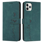 Custodia portafoglio in pelle con motivo cuore per iPhone 12 e 13