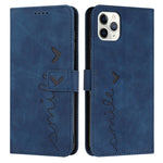 Custodia portafoglio in pelle con motivo cuore per iPhone 12 e 13