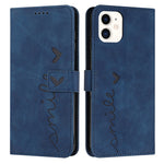 Custodia portafoglio in pelle con motivo cuore per iPhone