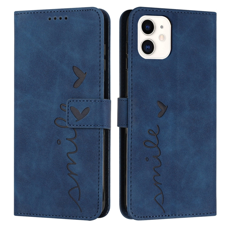 Custodia portafoglio in pelle con motivo cuore per iPhone