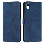 Custodia portafoglio in pelle con motivo cuore per iPhone