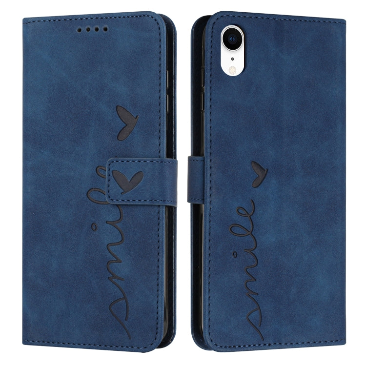 Custodia portafoglio in pelle con motivo cuore per iPhone