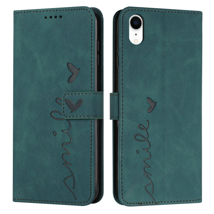 Custodia portafoglio in pelle con motivo cuore per iPhone
