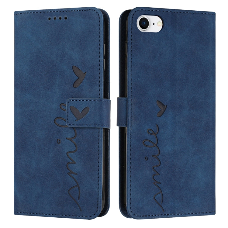 Custodia portafoglio in pelle con motivo cuore per iPhone