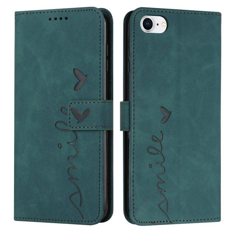 Custodia portafoglio in pelle con motivo cuore per iPhone