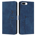 Custodia portafoglio in pelle con motivo cuore per iPhone Plus