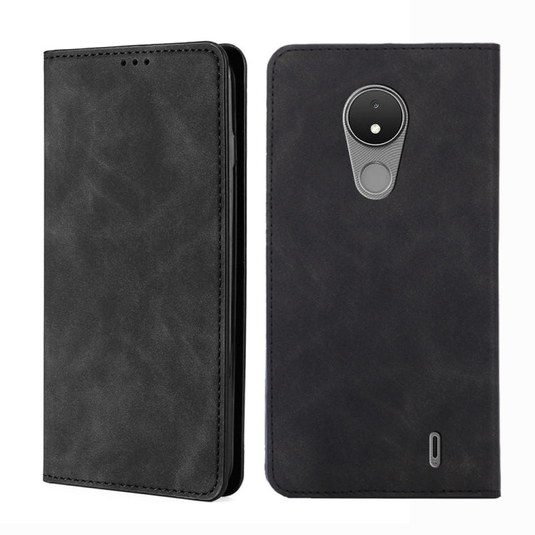 Custodia per telefono in pelle con vibrazione orizzontale magnetica Skin Feel, For Nokia C20 Plus, For Nokia C01 Plus/C1 2nd Editon, For Nokia C21, For Nokia C21 Plus