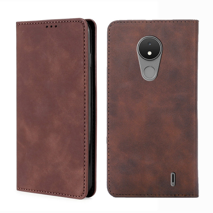 Custodia per telefono in pelle con vibrazione orizzontale magnetica Skin Feel, For Nokia C20 Plus, For Nokia C01 Plus/C1 2nd Editon, For Nokia C21, For Nokia C21 Plus