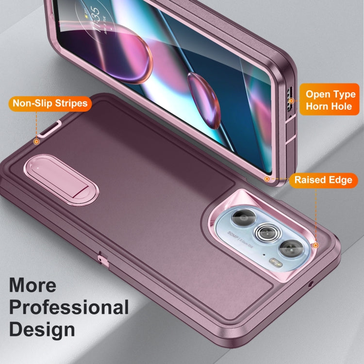 Custodia per telefono con supporto robusto 3 in 1, For Motorola Edge 30 Pro, For Samsung Galaxy A53