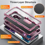 Custodia per telefono con supporto robusto 3 in 1, For Motorola Edge 30 Pro, For Samsung Galaxy A53
