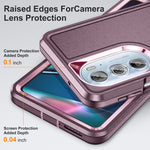 Custodia per telefono con supporto robusto 3 in 1, For Motorola Edge 30 Pro, For Samsung Galaxy A53