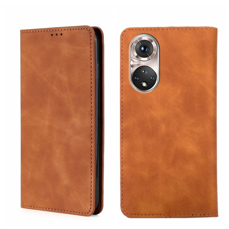 Custodia per telefono in pelle con vibrazione orizzontale magnetica Skin Feel, For Honor 50 Pro, For Huawei nova 8i, For Huawei nova 9