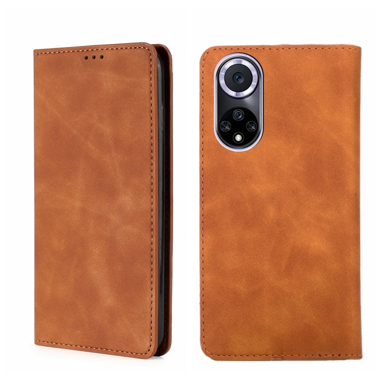 Custodia per telefono in pelle con vibrazione orizzontale magnetica Skin Feel, For Honor 50 Pro, For Huawei nova 8i, For Huawei nova 9