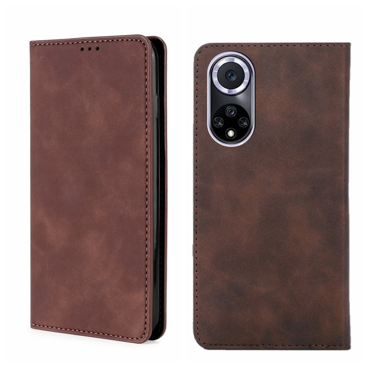 Custodia per telefono in pelle con vibrazione orizzontale magnetica Skin Feel, For Honor 50 Pro, For Huawei nova 8i, For Huawei nova 9