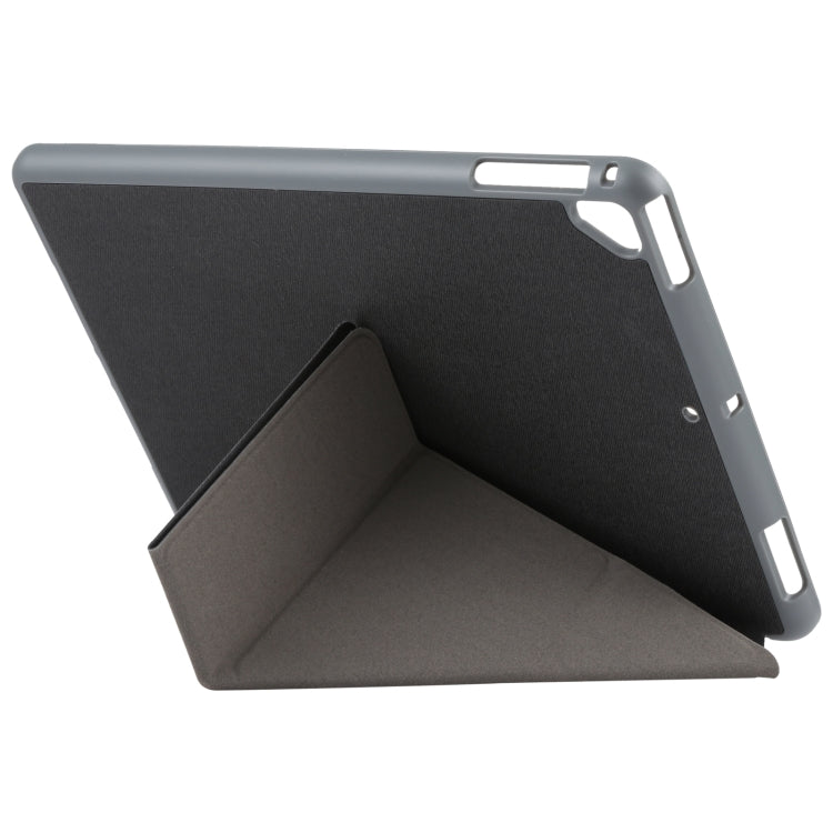 Mutural Custodia per tablet in pelle con supporto per deformazione serie King Kong, For iPad 9.7 2018 / 2017, For iPad Pro 10.5 2019 / 2017