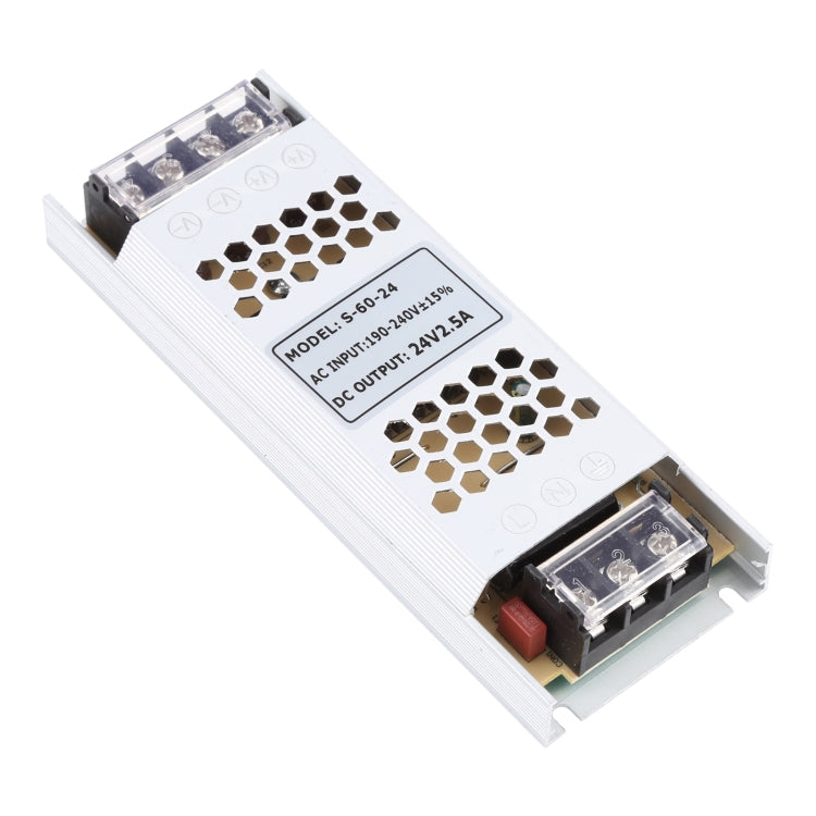 Alimentatore switching trasformatore LED, DC12V 5A 60W, DC24V 2.5A 60W, DC12V 8.5A 100W, DC24V 4.5A 100W, DC12V 12.5A 150W, DC24V 6.3A 150W, DC12V 16.7A 200W, DC24V 8.3A 200W, DC12V 25A 300W, DC24V 12.5A 300W, DC12V 33.3A 400W, DC24V 16.7A 400W