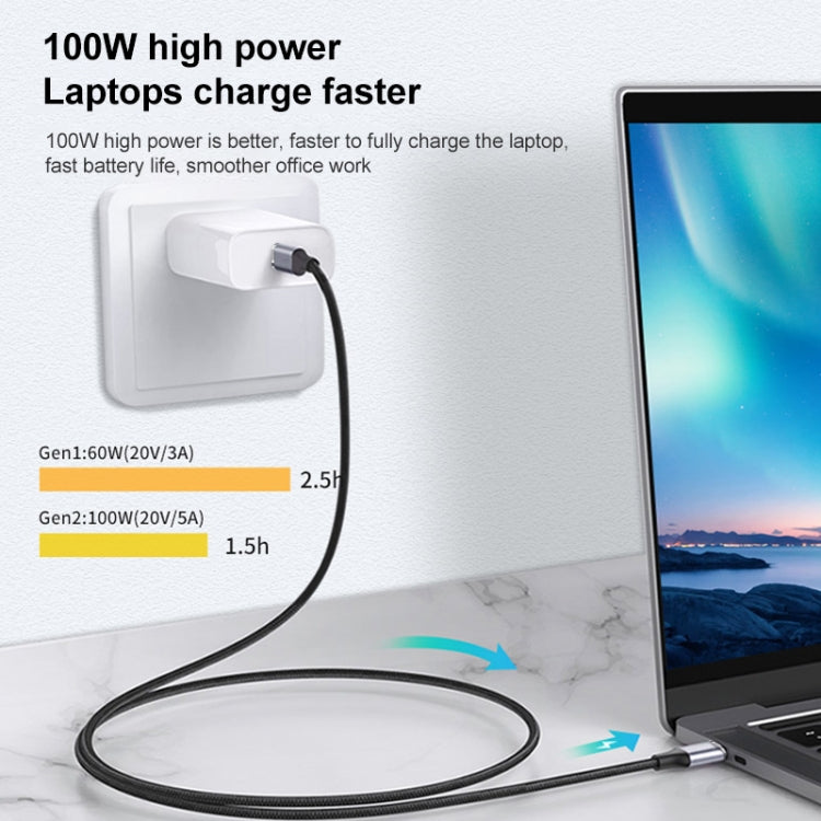 Cavo USB-C Type-C 10 Gbps ricarica 100W 50cm-2m