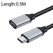 Cavo di prolunga per trasmissione dati di ricarica da maschio a femmina da 10 Gbps USB-C / Type-C, 25cm, 50cm, 1m, 2m