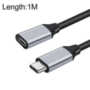 Cavo di prolunga per trasmissione dati di ricarica da maschio a femmina da 10 Gbps USB-C / Type-C, 25cm, 50cm, 1m, 2m