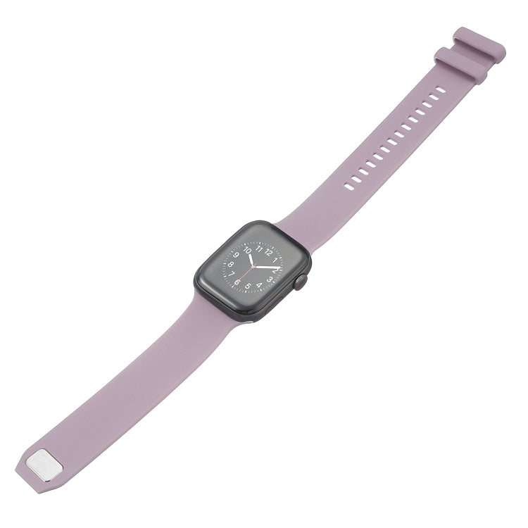 Cinturino in silicone con fibbia quadrata per Apple Watch Series, 7 41mm / 6&SE&5&4 40mm / 3&2&1 38mm, 7 45mm / 6&SE&5&4 44mm / 3&2&1 42mm
