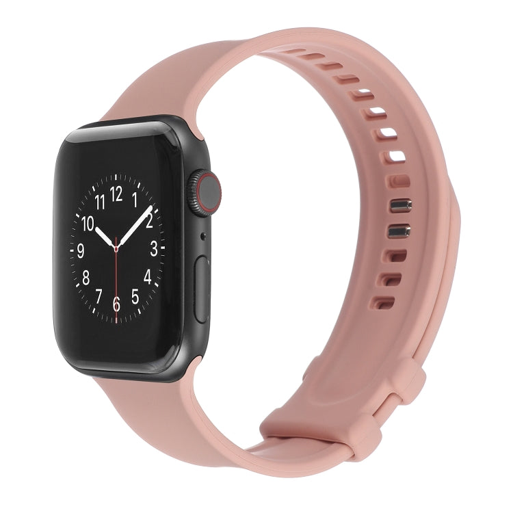 Cinturino in silicone con fibbia quadrata per Apple Watch Series, 7 41mm / 6&SE&5&4 40mm / 3&2&1 38mm, 7 45mm / 6&SE&5&4 44mm / 3&2&1 42mm