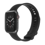 Cinturino in silicone con fibbia quadrata per Apple Watch Series, 7 41mm / 6&SE&5&4 40mm / 3&2&1 38mm, 7 45mm / 6&SE&5&4 44mm / 3&2&1 42mm