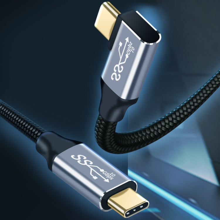 Cavo USB-C 10 Gbps maschio dritto a gomito 50cm-3m