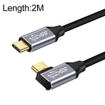 Cavo USB-C 10 Gbps maschio dritto a gomito 50cm-3m