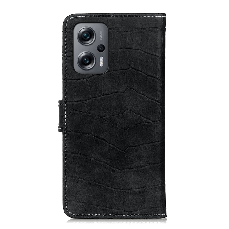 Custodia per cellulare in pelle di coccodrillo, For Xiaomi Redmi Note 11T Pro 5G / Note 11T Pro+ 5G China / Poco X4 GT 5G
