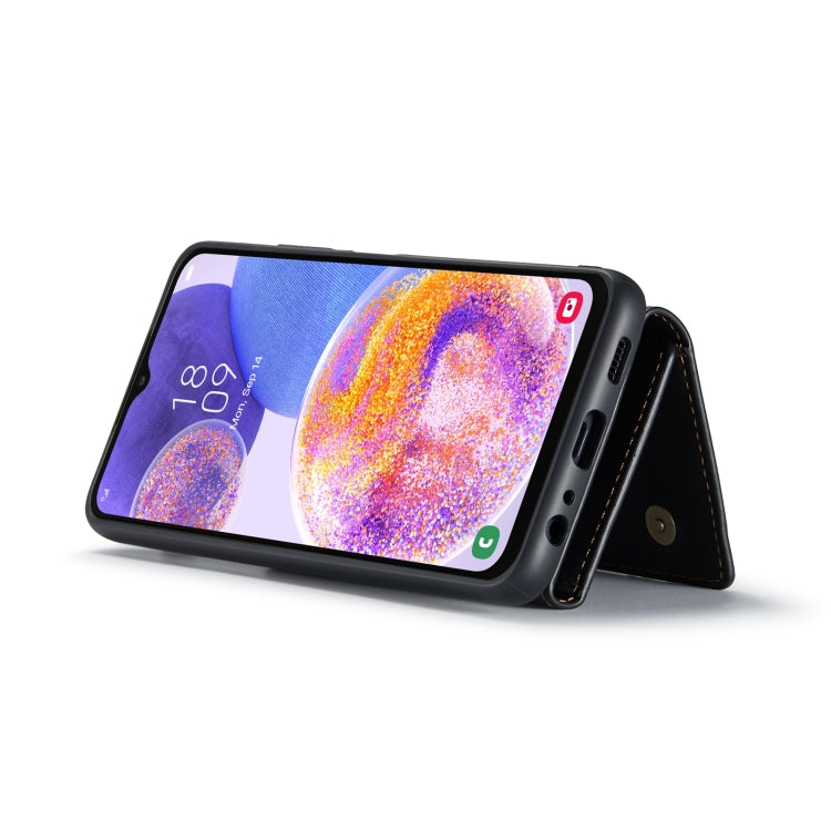 DG.MING M1 Series 3-Fold Multi Card Portafoglio + custodia magnetica per telefono, For Samsung Galaxy A23 5G