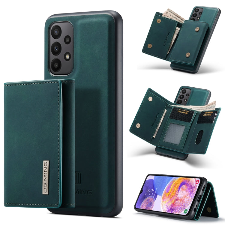 DG.MING M1 Series 3-Fold Multi Card Portafoglio + custodia magnetica per telefono, For Samsung Galaxy A23 5G