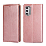 Custodia per telefono in pelle magnetica tinta unita lucida olio, For Motorola Moto G52 4G / G82 5G, For Motorola Moto G52j 5G, For Motorola Moto E20, For Motorola Moto E40
