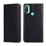 Custodia per telefono in pelle magnetica tinta unita lucida olio, For Motorola Moto G52 4G / G82 5G, For Motorola Moto G52j 5G, For Motorola Moto E20, For Motorola Moto E40