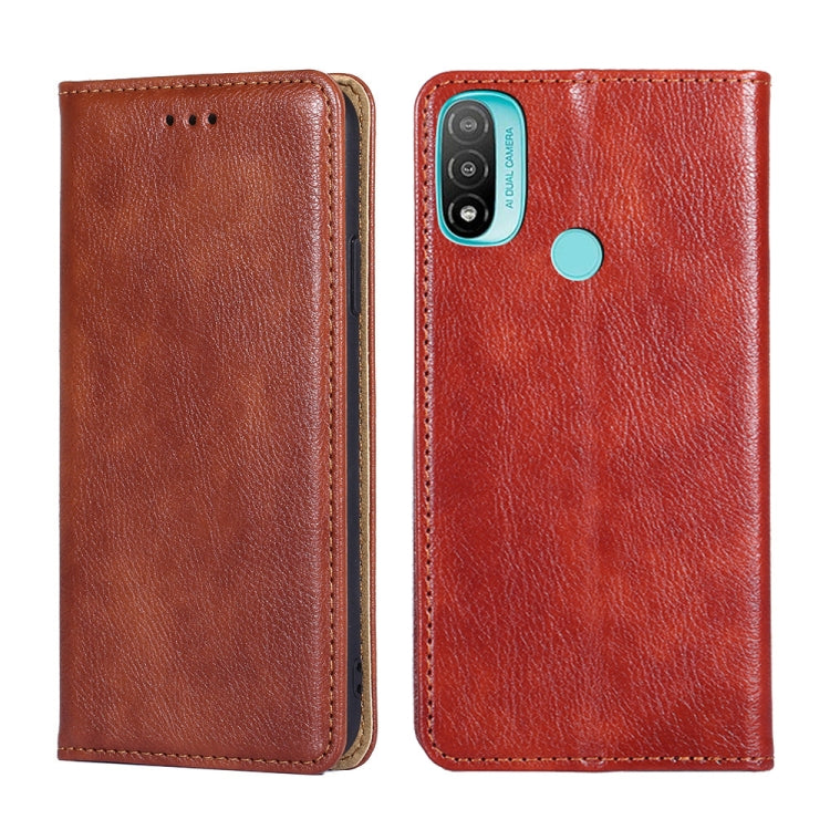 Custodia per telefono in pelle magnetica tinta unita lucida olio, For Motorola Moto G52 4G / G82 5G, For Motorola Moto G52j 5G, For Motorola Moto E20, For Motorola Moto E40