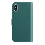 Custodia portafoglio in pelle color caramella per iPhone XR