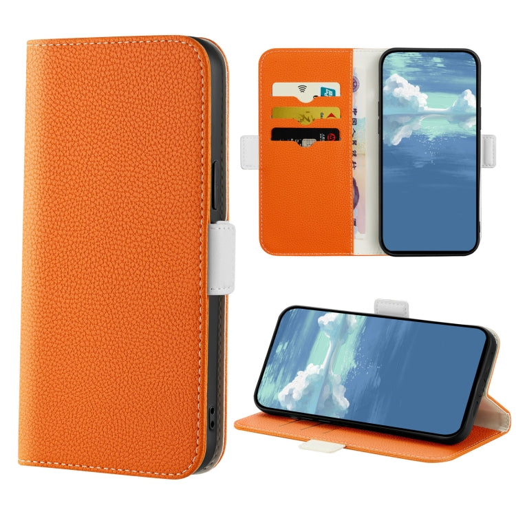 Custodia portafoglio in pelle color caramella per iPhone XR