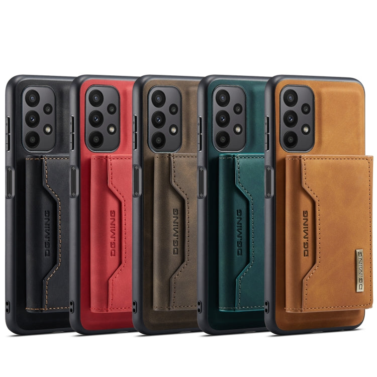 DG.MING M2 Series 3-Fold Multi Card Bag + custodia magnetica per telefono, For Samsung Galaxy A23 5G