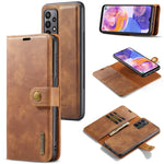 Custodia per telefono in pelle magnetica staccabile con struttura Crazy Horse DG.MING, For Samsung Galaxy A23 5G
