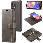 Custodia per telefono in pelle magnetica staccabile con struttura Crazy Horse DG.MING, For Samsung Galaxy A23 5G