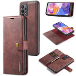 Custodia per telefono in pelle magnetica staccabile con struttura Crazy Horse DG.MING, For Samsung Galaxy A23 5G