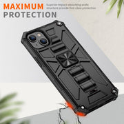 Armatura antiurto TPU + custodia protettiva magnetica per PC con supporto, For iPhone 14, For iPhone 14 Pro, For iPhone 14 Pro Max, For iPhone 14 Plus