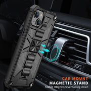 Armatura antiurto TPU + custodia protettiva magnetica per PC con supporto, For iPhone 14, For iPhone 14 Pro, For iPhone 14 Pro Max, For iPhone 14 Plus