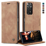 CaseMe 013 Custodia multifunzionale in pelle a conchiglia orizzontale, For Xiaomi Redmi Note 11 4G/Note 11S Global, For Xiaomi 12 Pro, For Xiaomi 12/12X