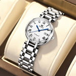 OLEVS 5575 Orologio al quarzo da donna impermeabile con quadrante squisito