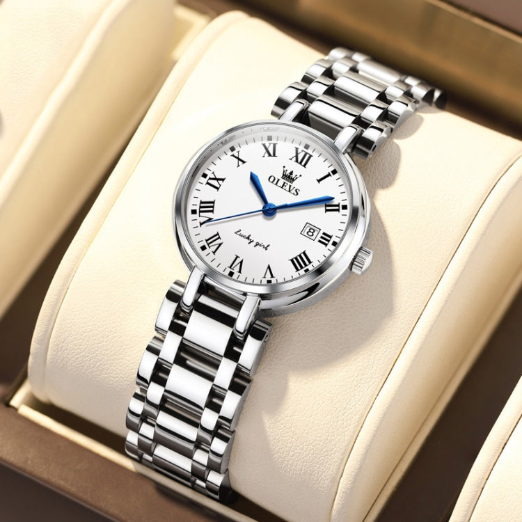 OLEVS 5575 Orologio al quarzo da donna impermeabile con quadrante squisito